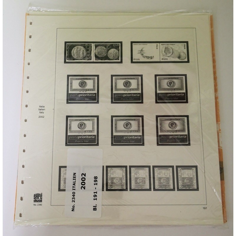 SAFE FOGLI AGGIORNAMENTO DUAL ITALIA 2002 SOTTO COSTO NUOVI