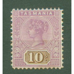 TASMANIA 1892 10/- SG224 1...