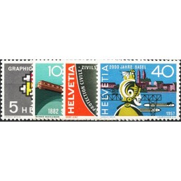 SVIZZERA 1957 SERIE DI...