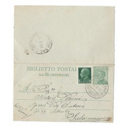 BIGLIETTO POSTALE 1927...