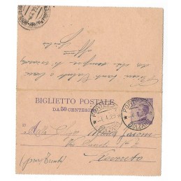 BIGLIETTO POSTALE 1927...