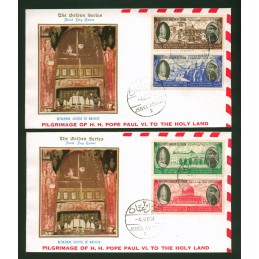 VATICANO 1964 2 BUSTE FDC...